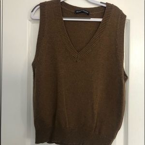 Brandy Melville Norah Wool Sweater Vest - Brown